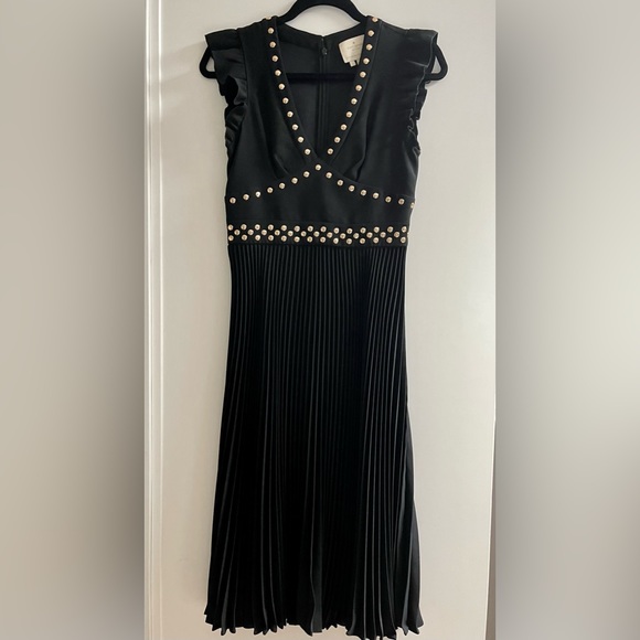 Kate spade black and gold dress, size 2, like new excellent condition, worn once - Picture 3 of 6